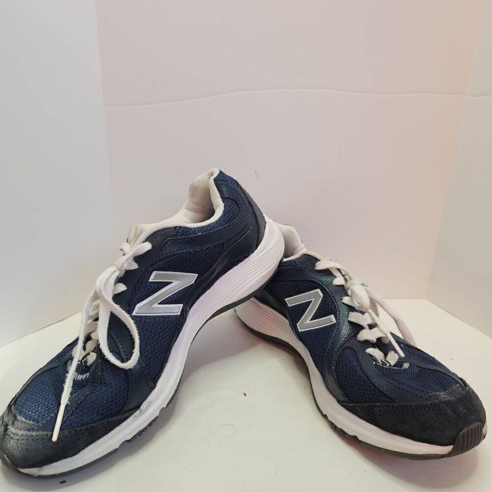 New Balance Womens Navy White Running Shoes Sneakers Size 9 Ortholite WW496GS2